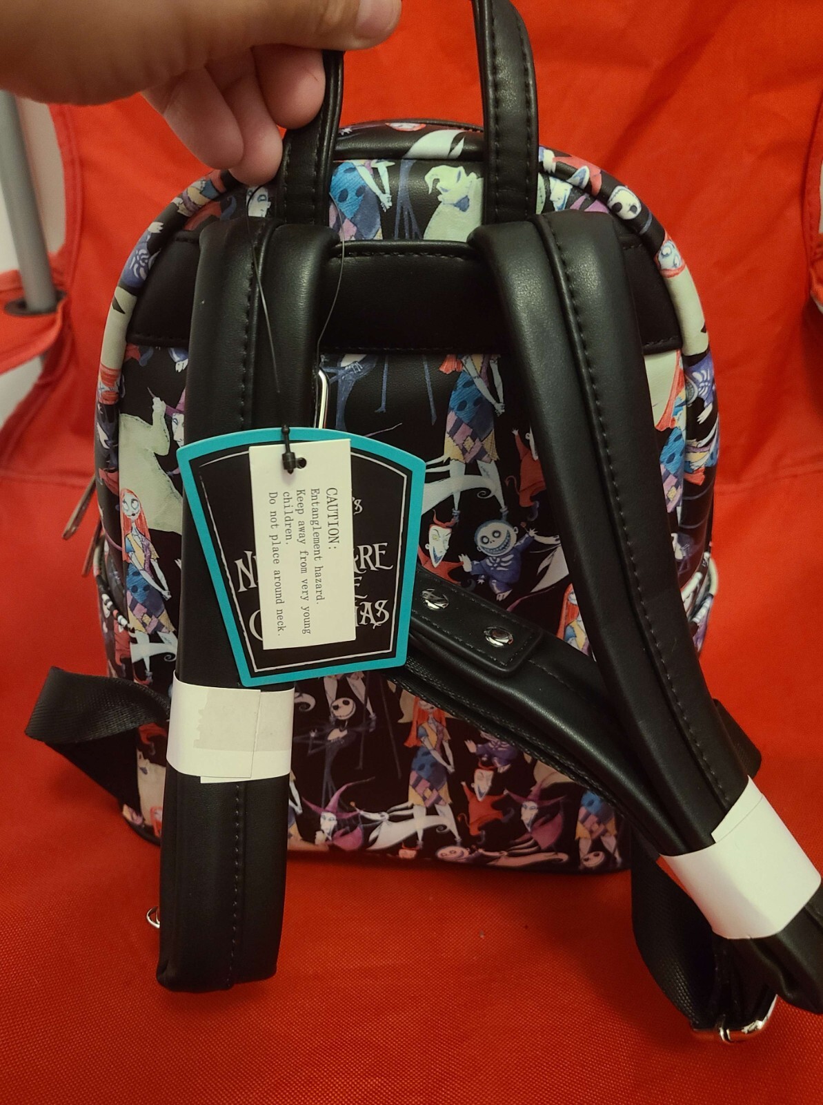 Nightmare Before Christmas Allover Watercolor Character Print Mini Backpack NWT