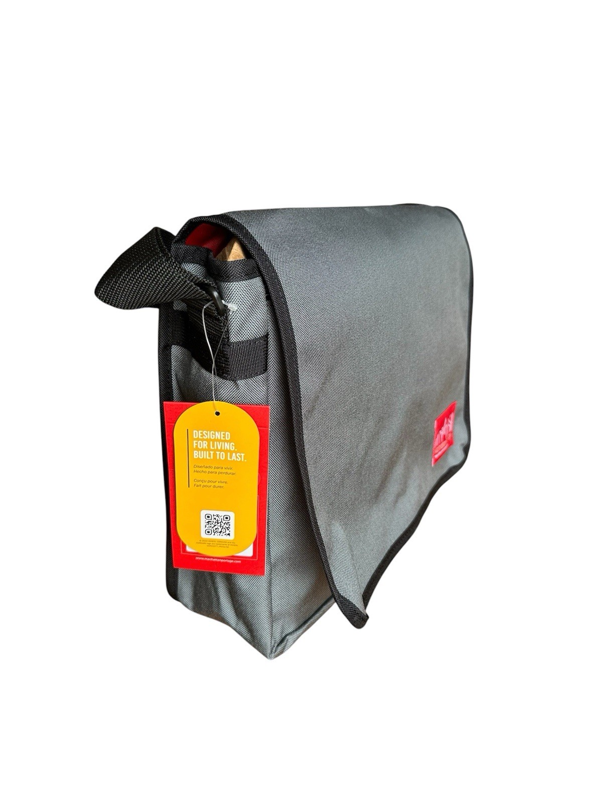 Manhattan Portage Gray Medium Messenger Bag DJ Bag Shoulder Bag