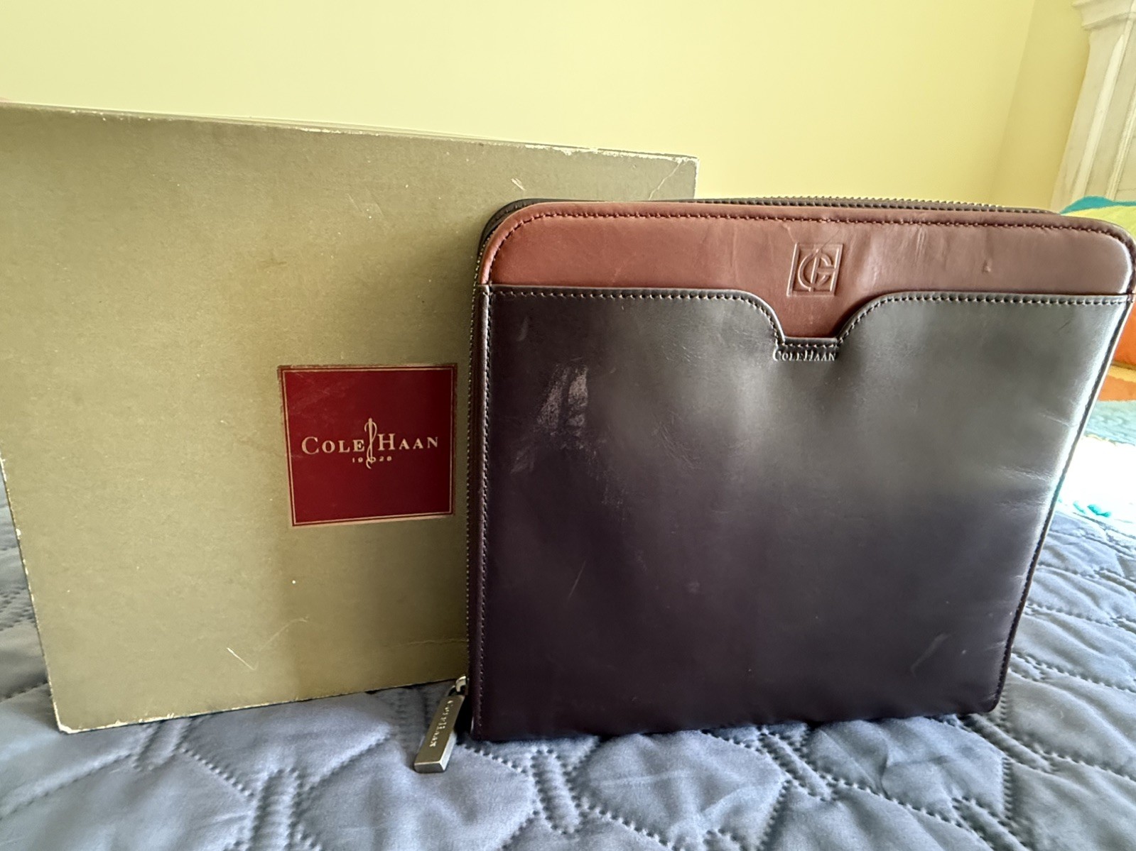 Cole Haan Zippered Case with original box