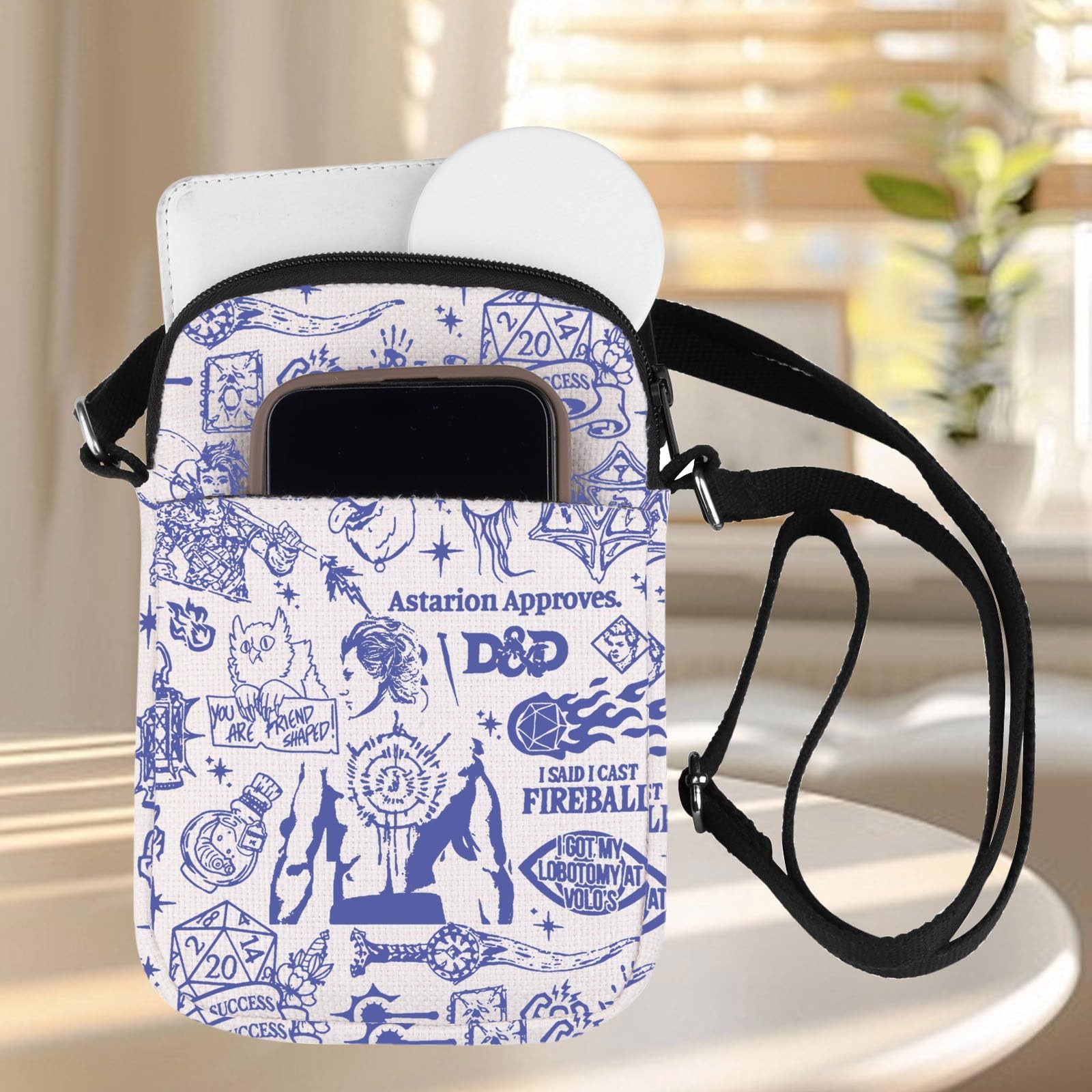 BG3 Cross Body Bag Astarion Game Messenger Shoulder Gamer Carry On DD CB Gift