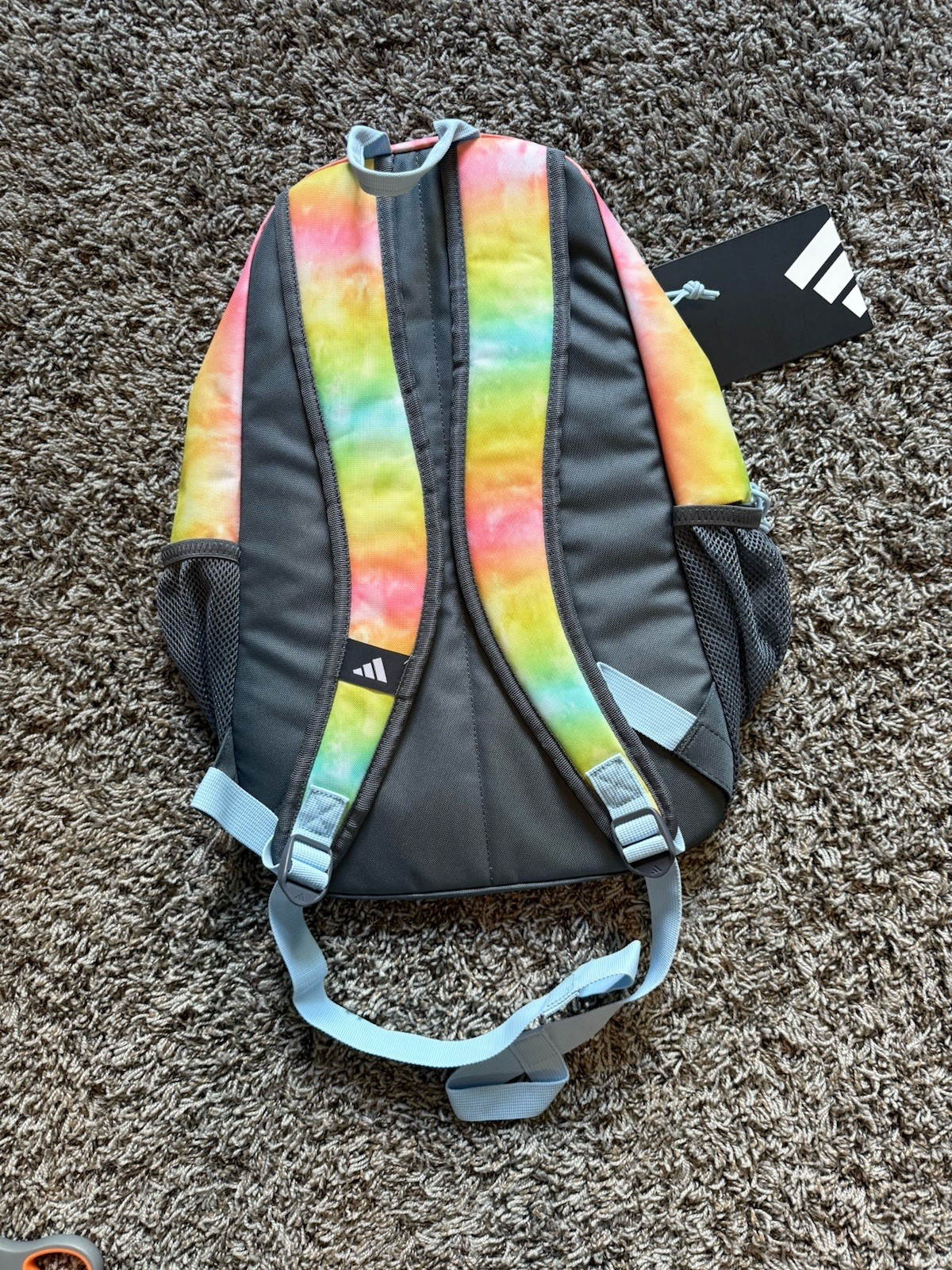 🌈 Adidas BTS Originator School/Sports/Travel Backpack Stone Wash Rainbow