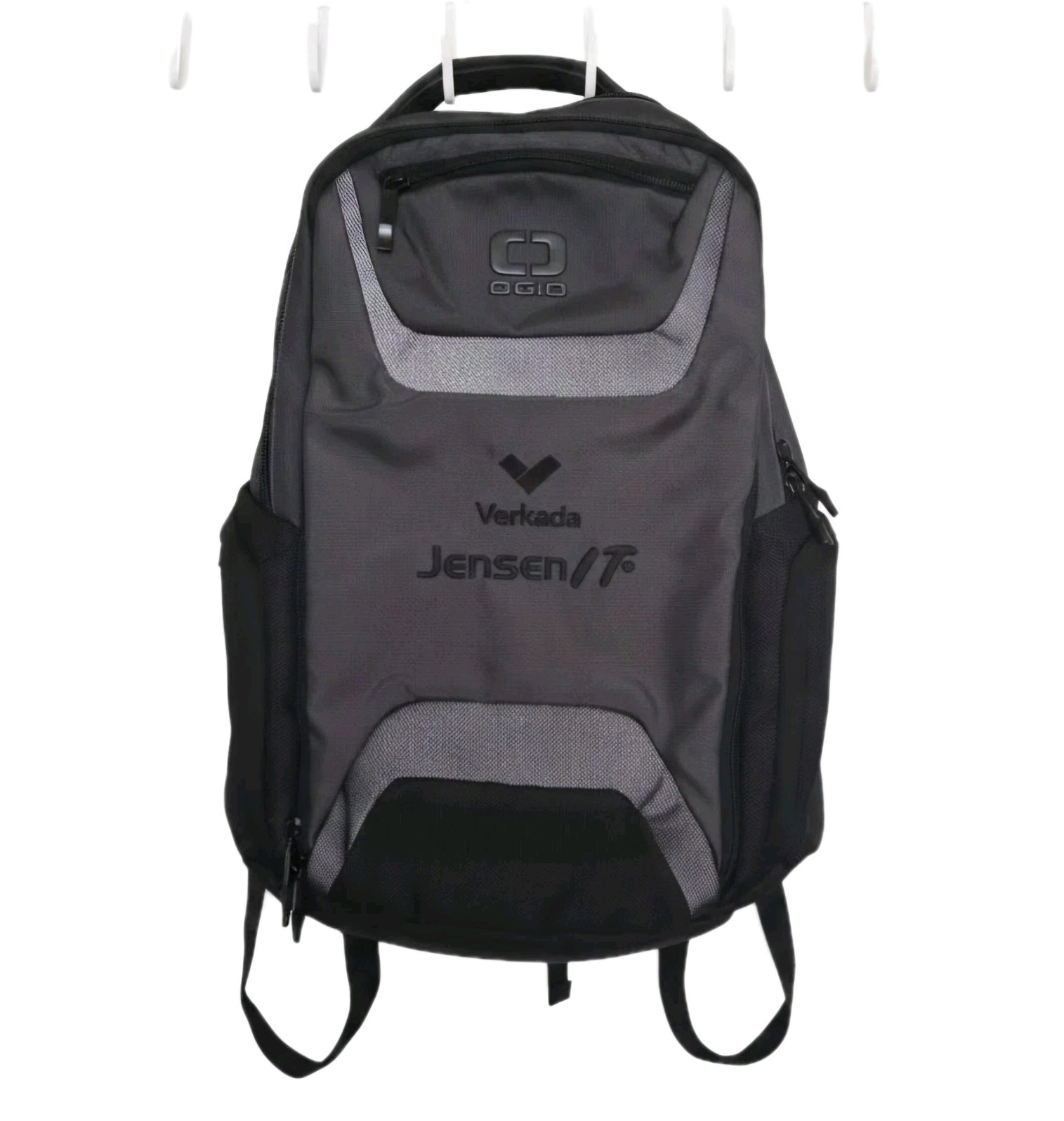 OGIO Tech Backpack Gray Laptop Bag Travel Charging Port Pouch Commuter Work Men