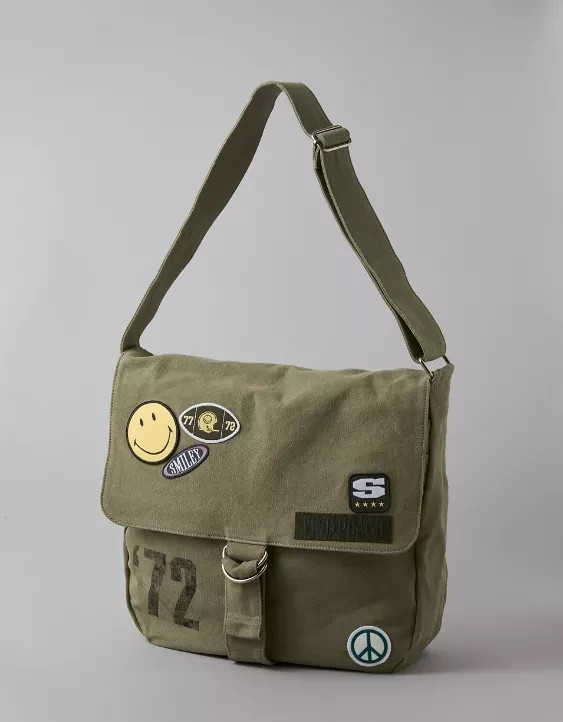 AE | Smiley face Messenger Bag bonus Keychain Bag Charm