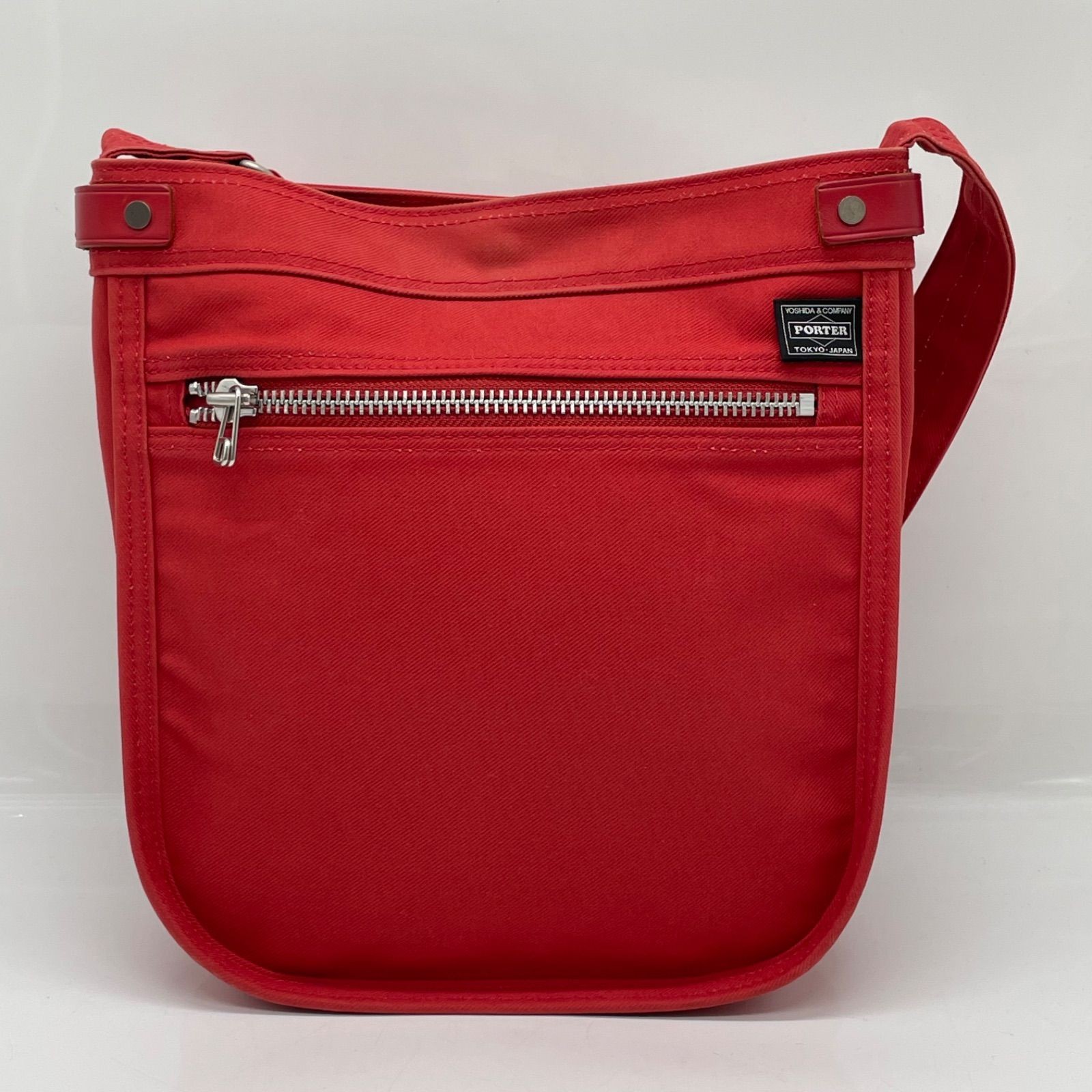 Porter Girl Naked Shoulder Bag Red 30cm x 27cm x 9cm Good Condition