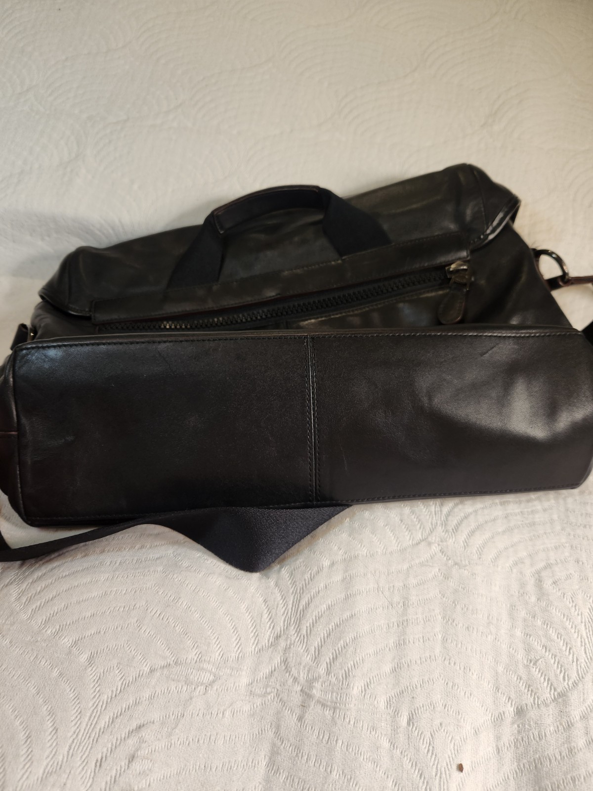 Coach Ranger Messenger Bag Real Leather Black Unisex