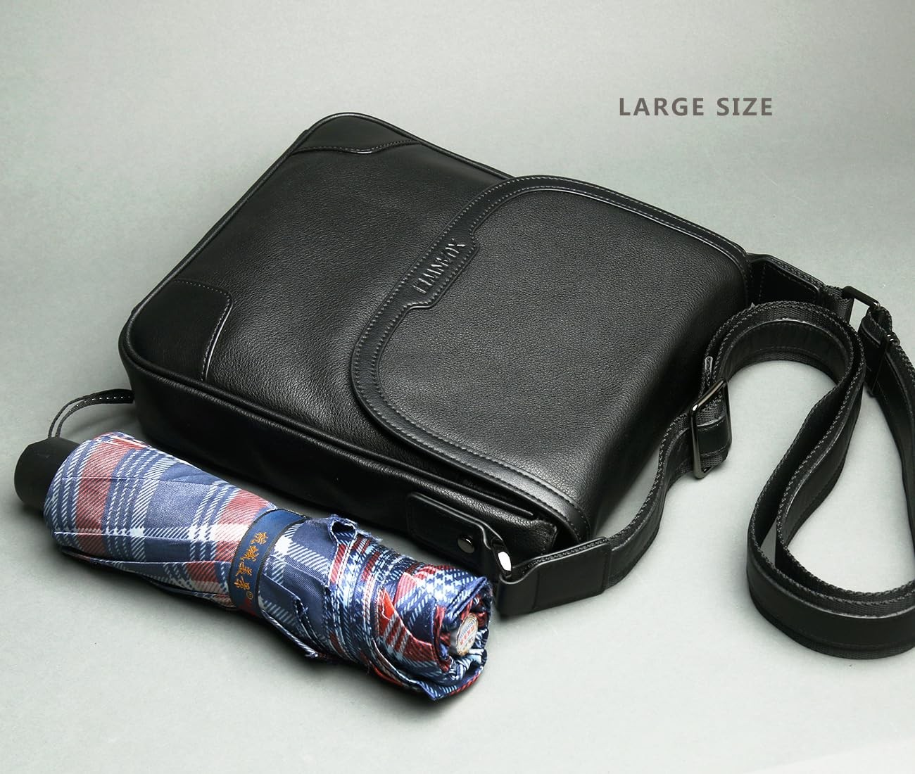 Xuan Wei men’s full grain cowhide messenger bag, high-end messenger bag,