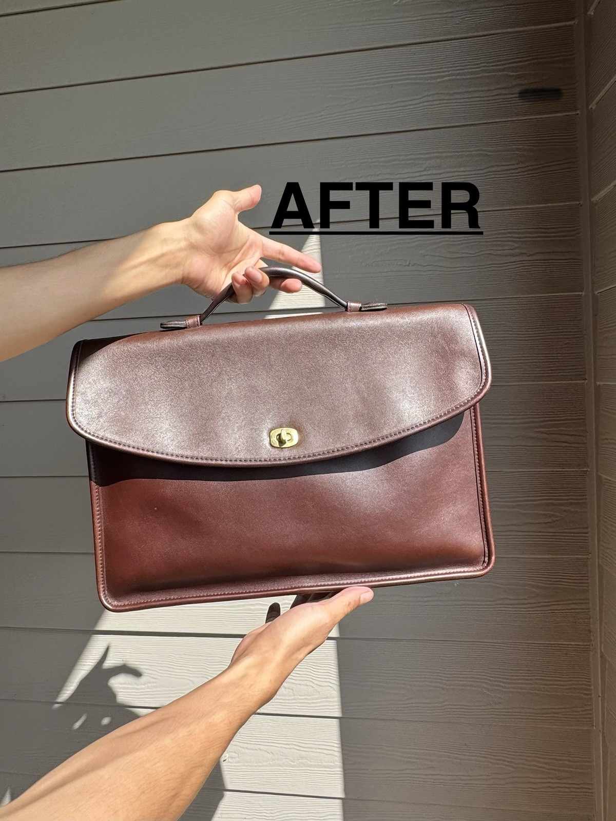 Vintage Coach Harrington #J7C-5255 Brown Leather Bag | Restored & Cleaned |