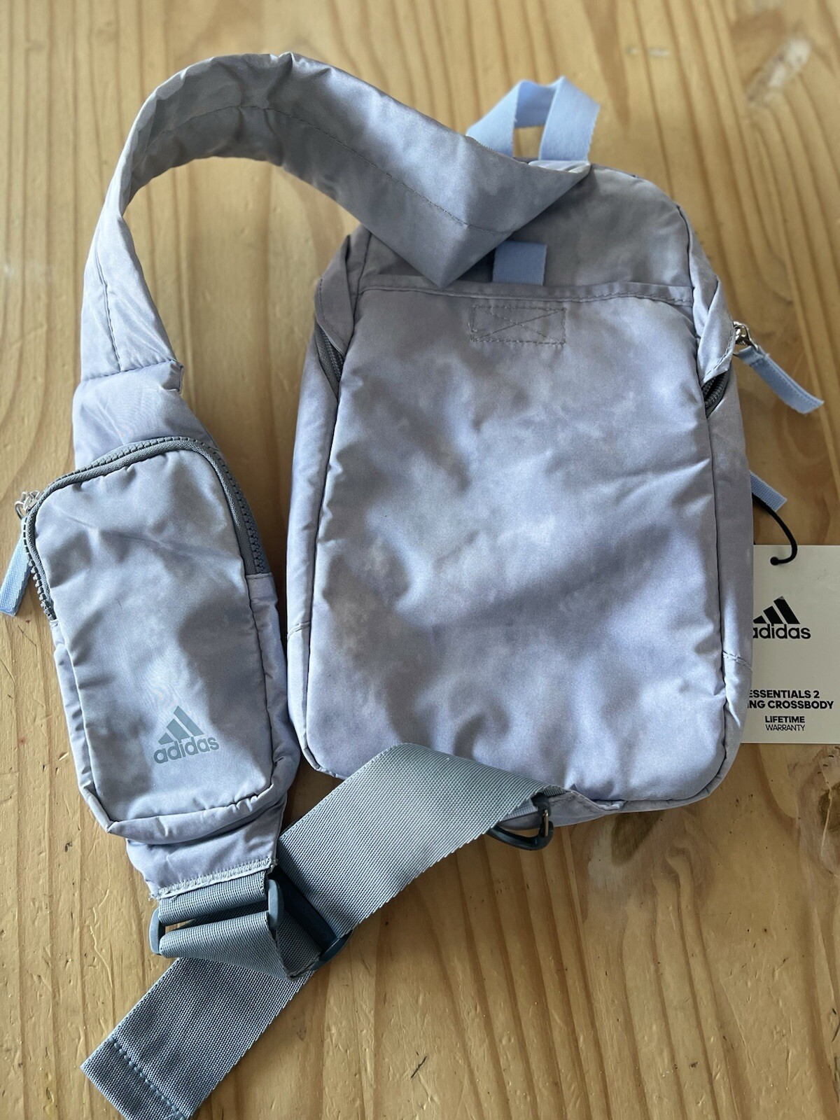 adidas essentials 2 sling crossbody Gray bag