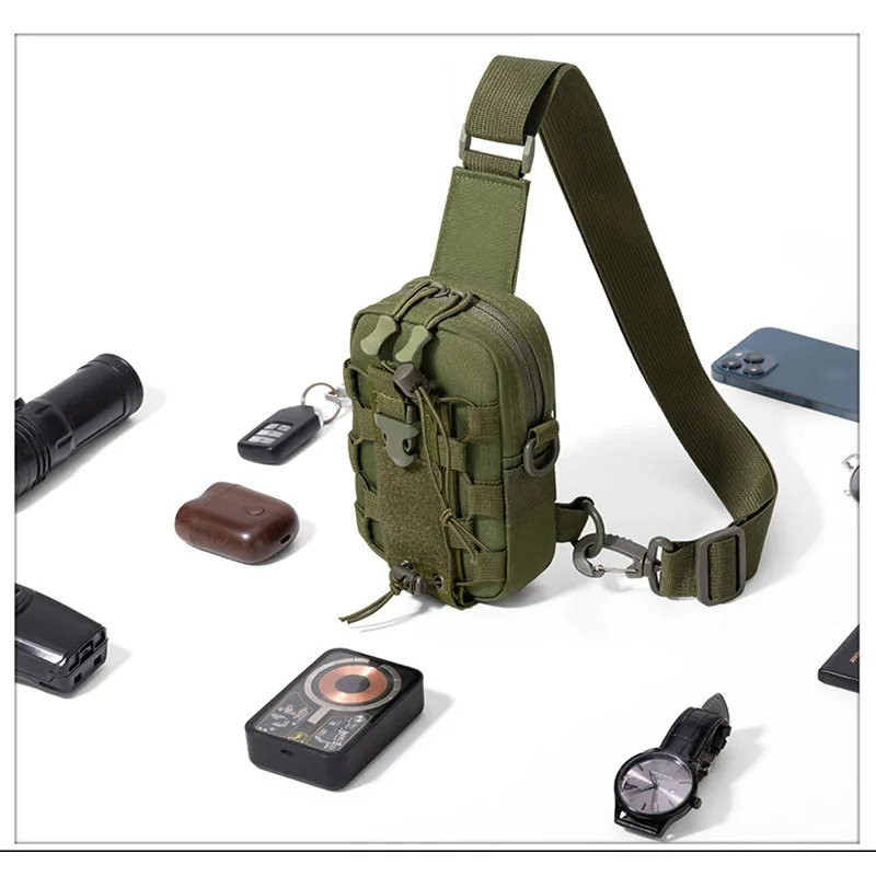 Multifunctional Tactical Chest Bag Men’s Outdoor Water Bottle Waist Bag Phone Cr