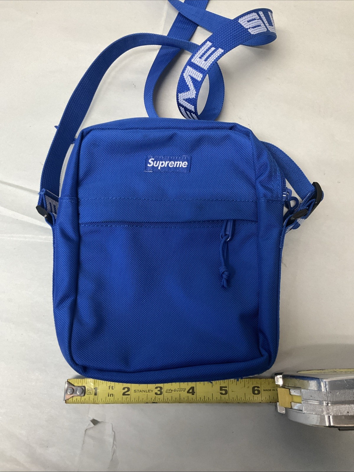 Supreme Shoulder Bag (SS18) Streetwear Royal Blue Fabric