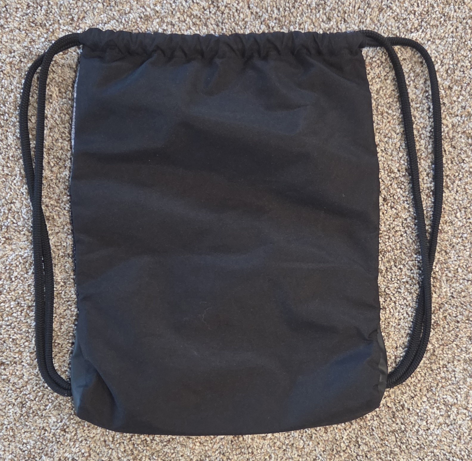 Adidas Alliance II Drawstring Gray Black Backpack With Zip Pocket