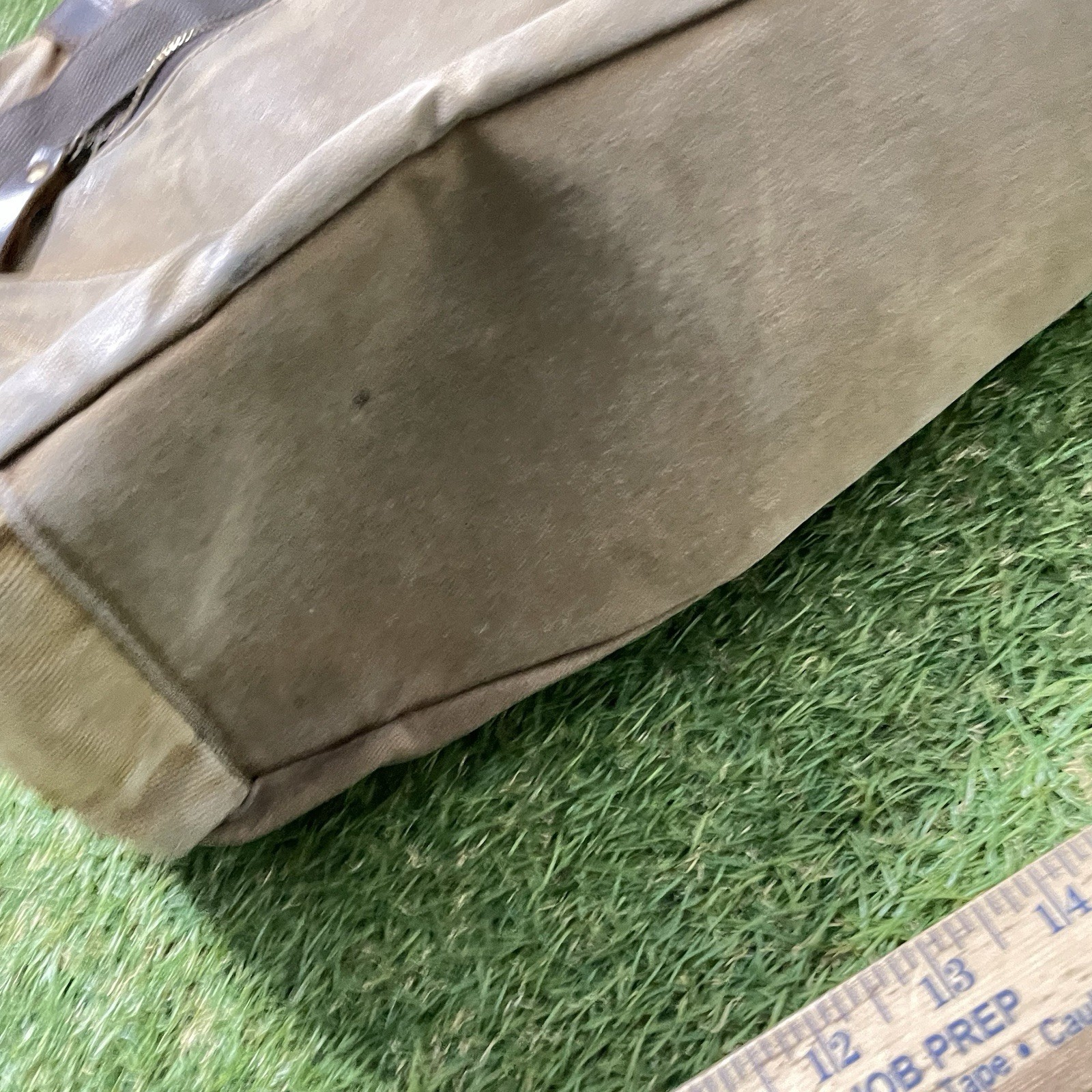 Newhey Messenger Bag Leather Canvas Laptop Retro Professional Shoulder Strap