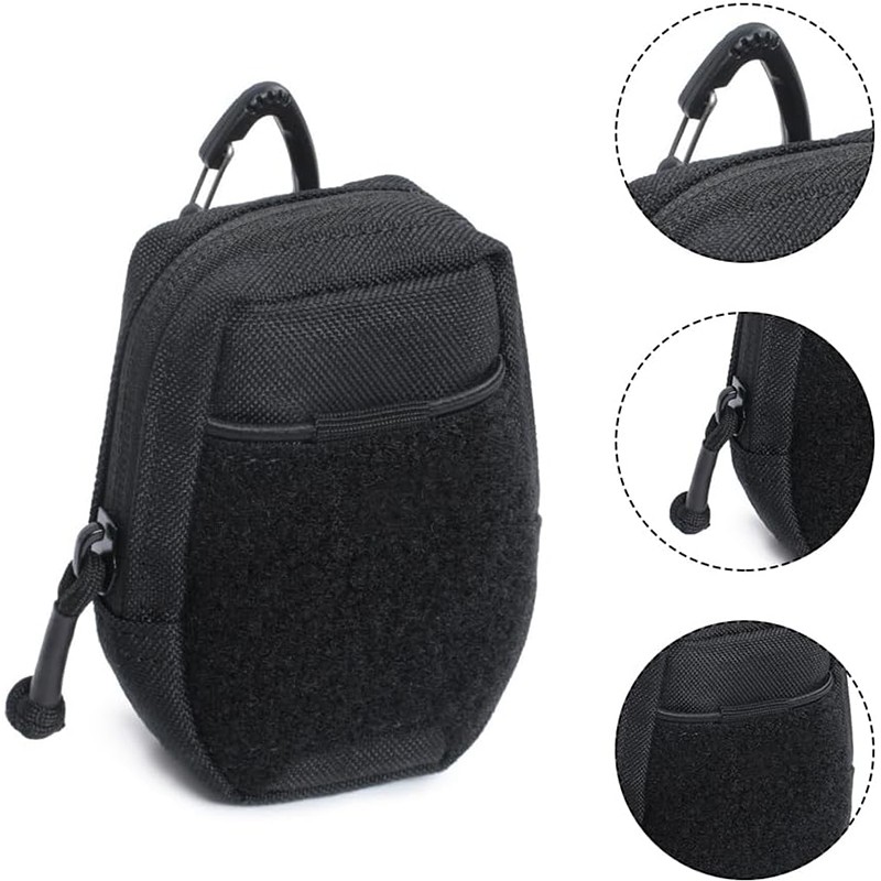 Tactical Utility EDC Pouch Zipper Compact Pocket Organizer Pouches Small Pouch