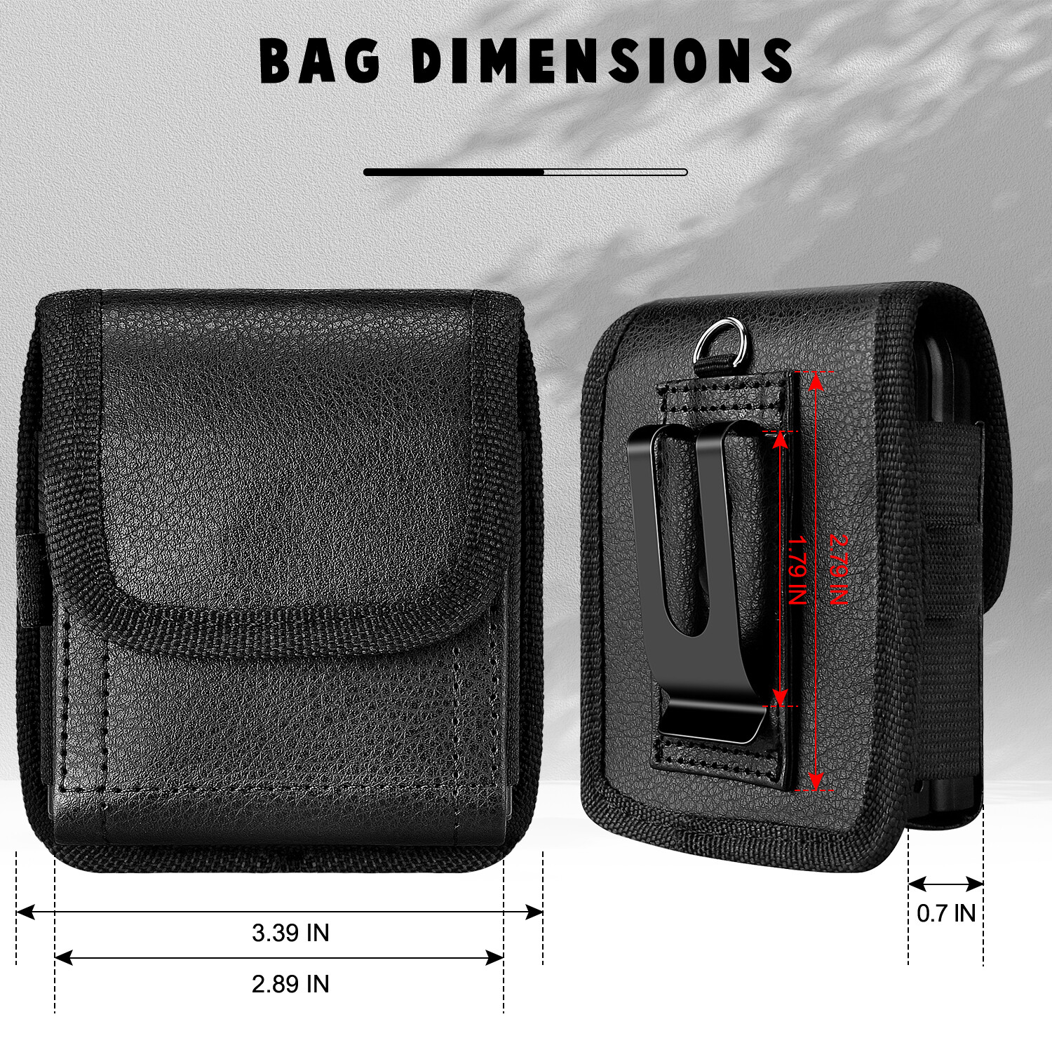 Leather Pouch with Belt Clip Holster Belt Case For Samsung Galaxy Z Flip 3/4/5/6