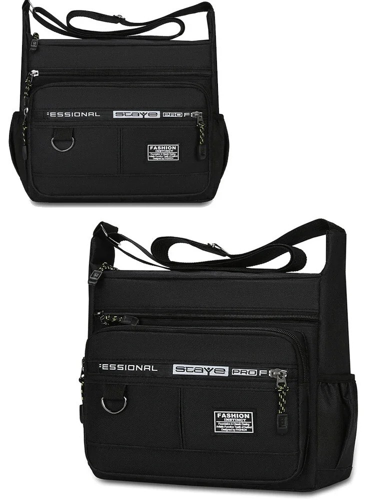 Men Crossbody Bag – Fashionable Multi-Pocket Storage Big Capacity Travel Gift