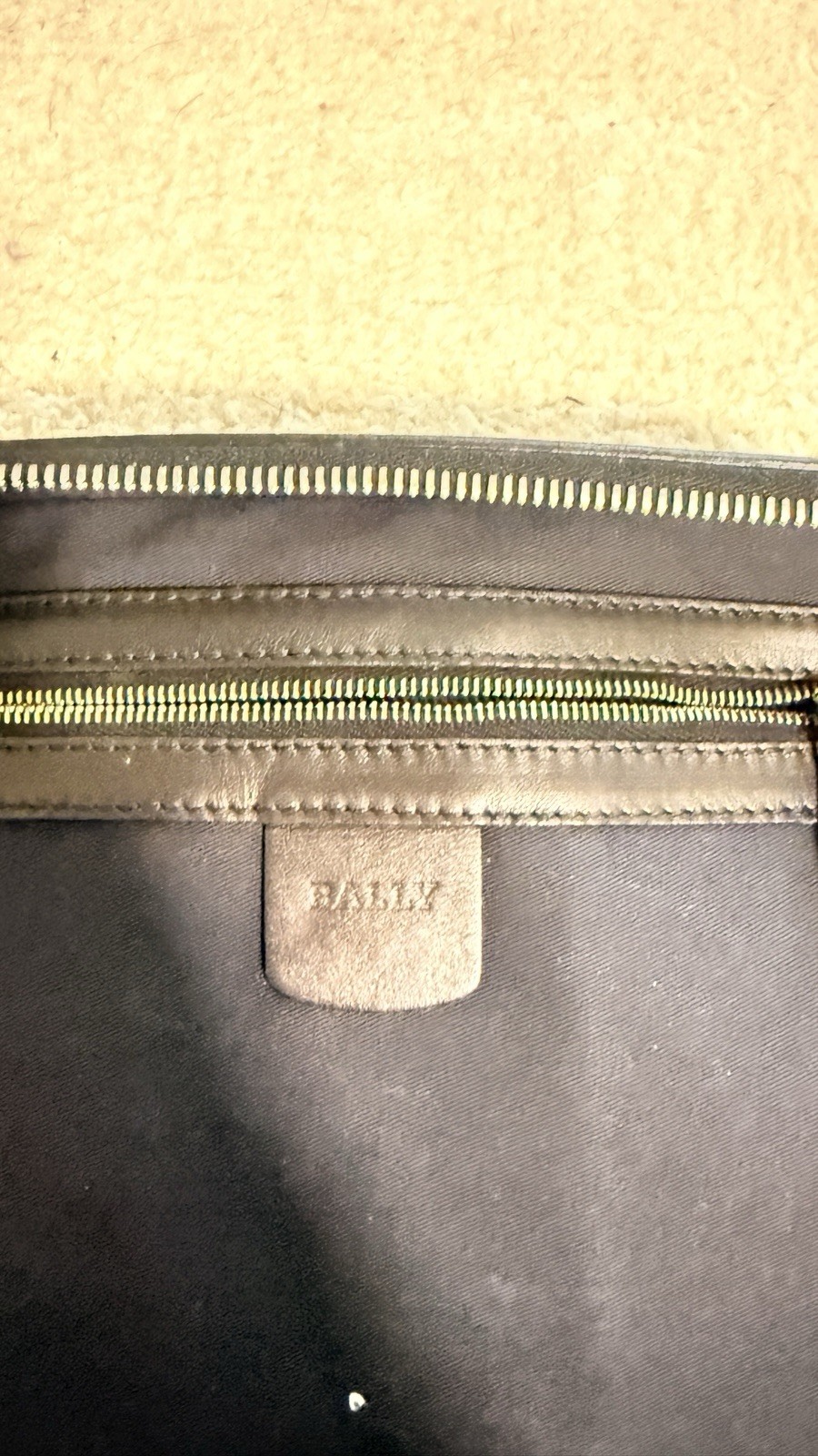 Bally Men’s Black Leather Portfolio Clutch Wallet Brand New Made In Spain