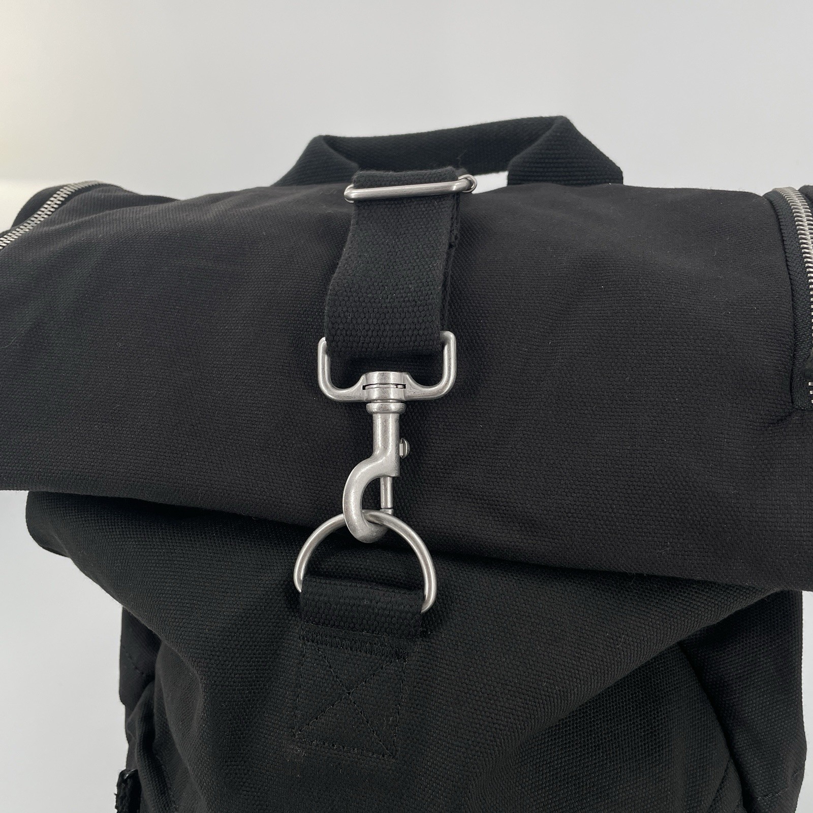 IKEA Forenkla Backpack In Black – Roll Top Style – Padded Laptop Sleeve