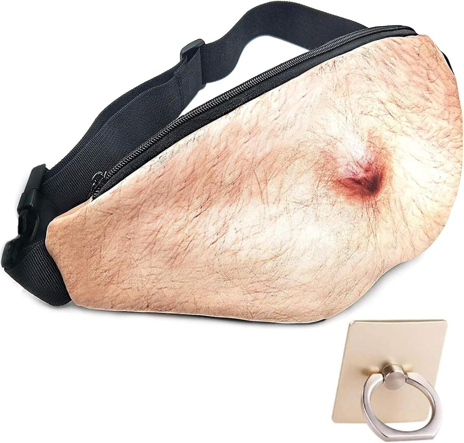 White Elephant Gifts Funny Gag Gifts,3D Men Beer Fake Belly Dad Bag Waist Packs,