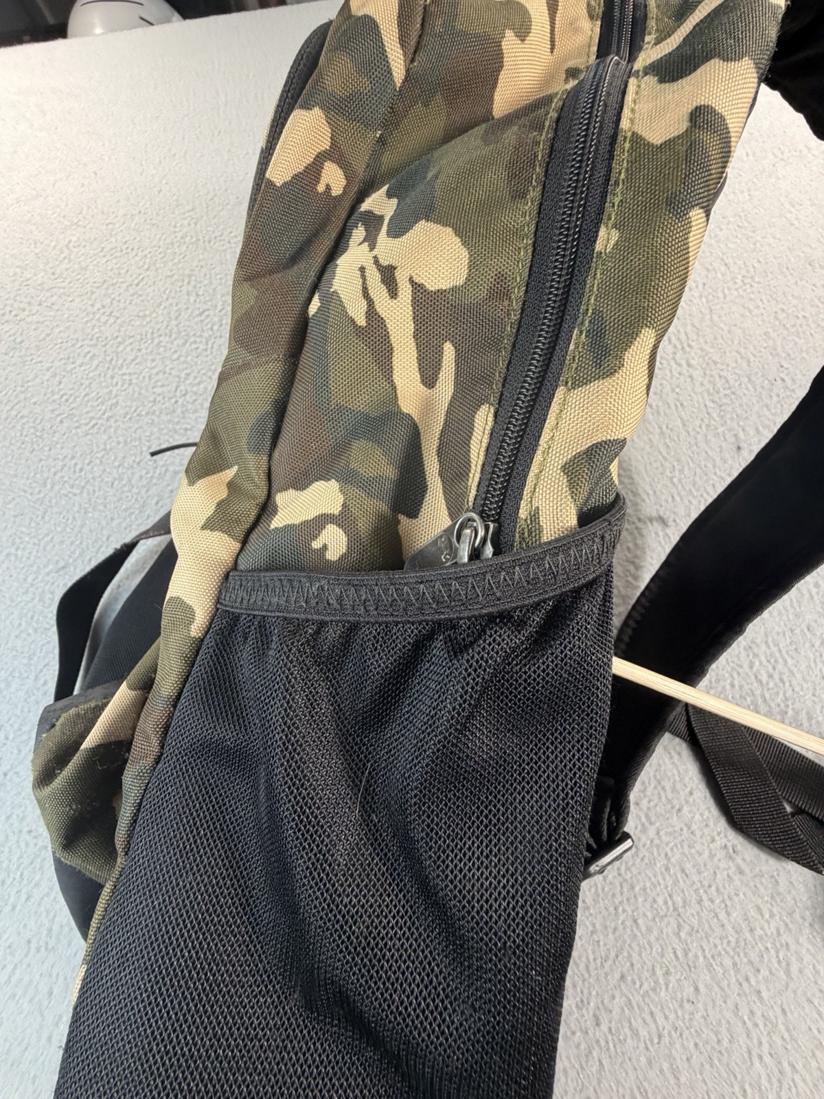 Under Armour Hustle Sport Backpack Camo Black Green Book Bag Style 1364181