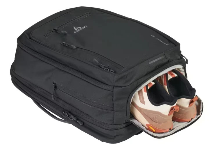 Cabela’s Bass Pro Shops ASCEND Priority 40 Expandable Commuter Backpack Bag Blk