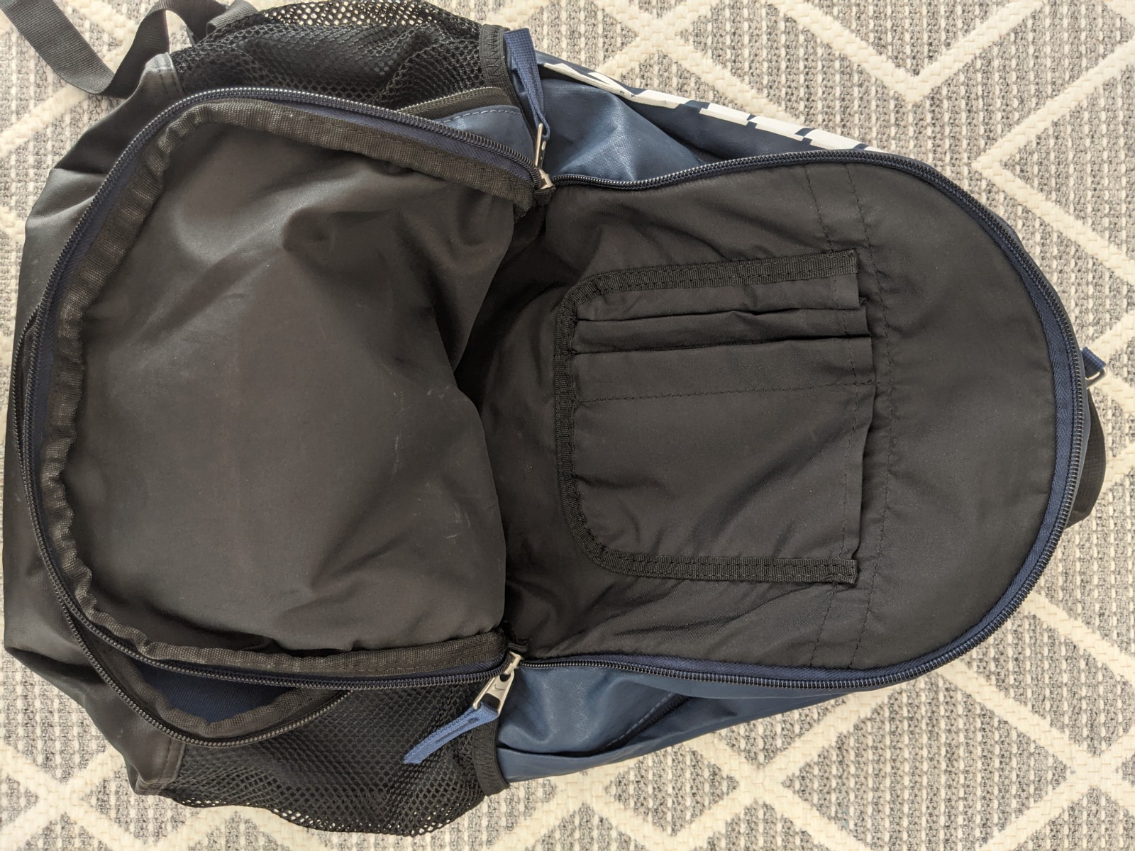 Nike Team Training Max Air Backpack Navy Blue Black, BA4890 412 Travel Gym Bag