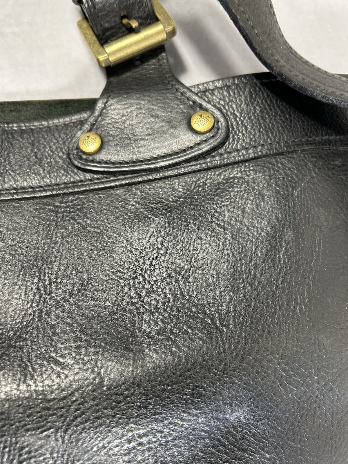 Mulberry Brynmore messenger bag in black natural leather