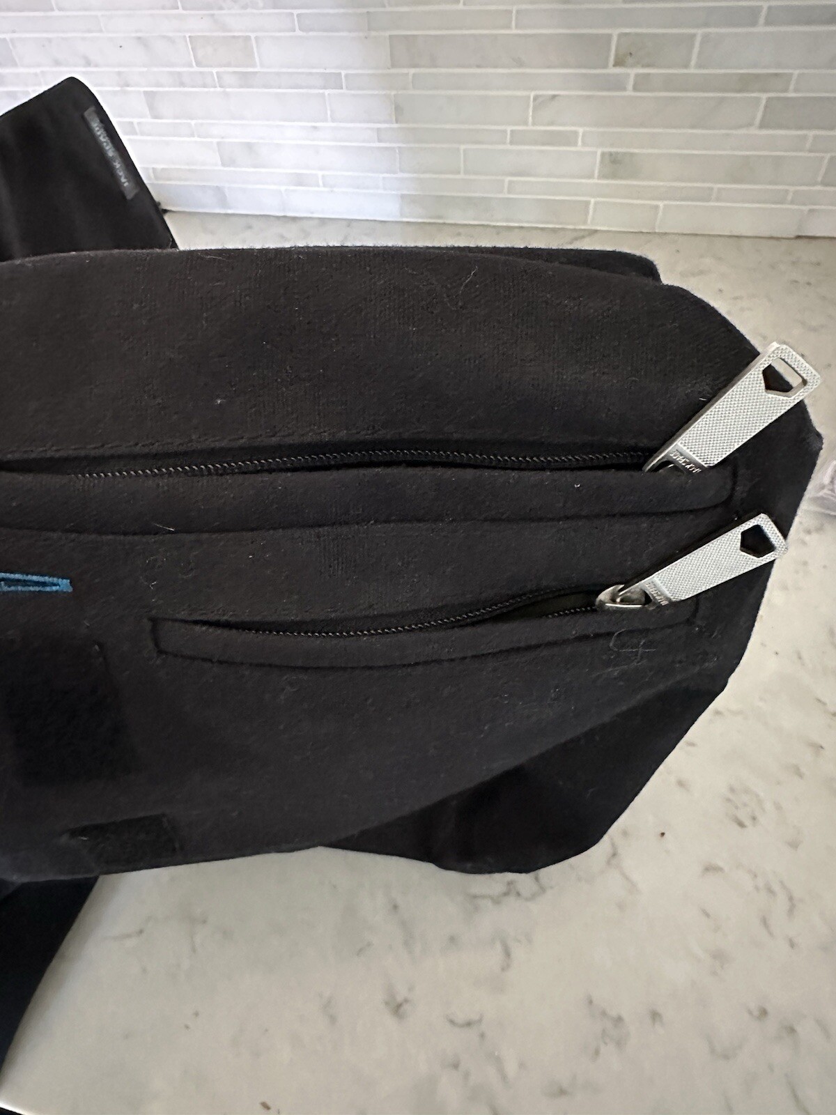 JACK SPADE GREENE ST. Black Canvas Crossbody/Messenger/Carry On, Flap. EUC,large