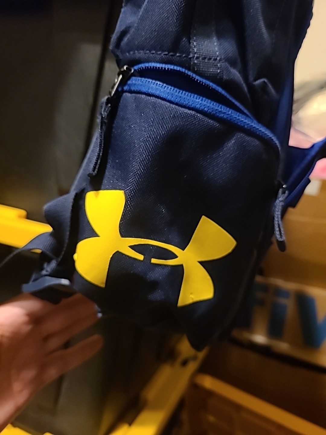 Under Armour Steph Curry Backpack SC30 OSFA Large Adult Storm Bag Blue Yellow