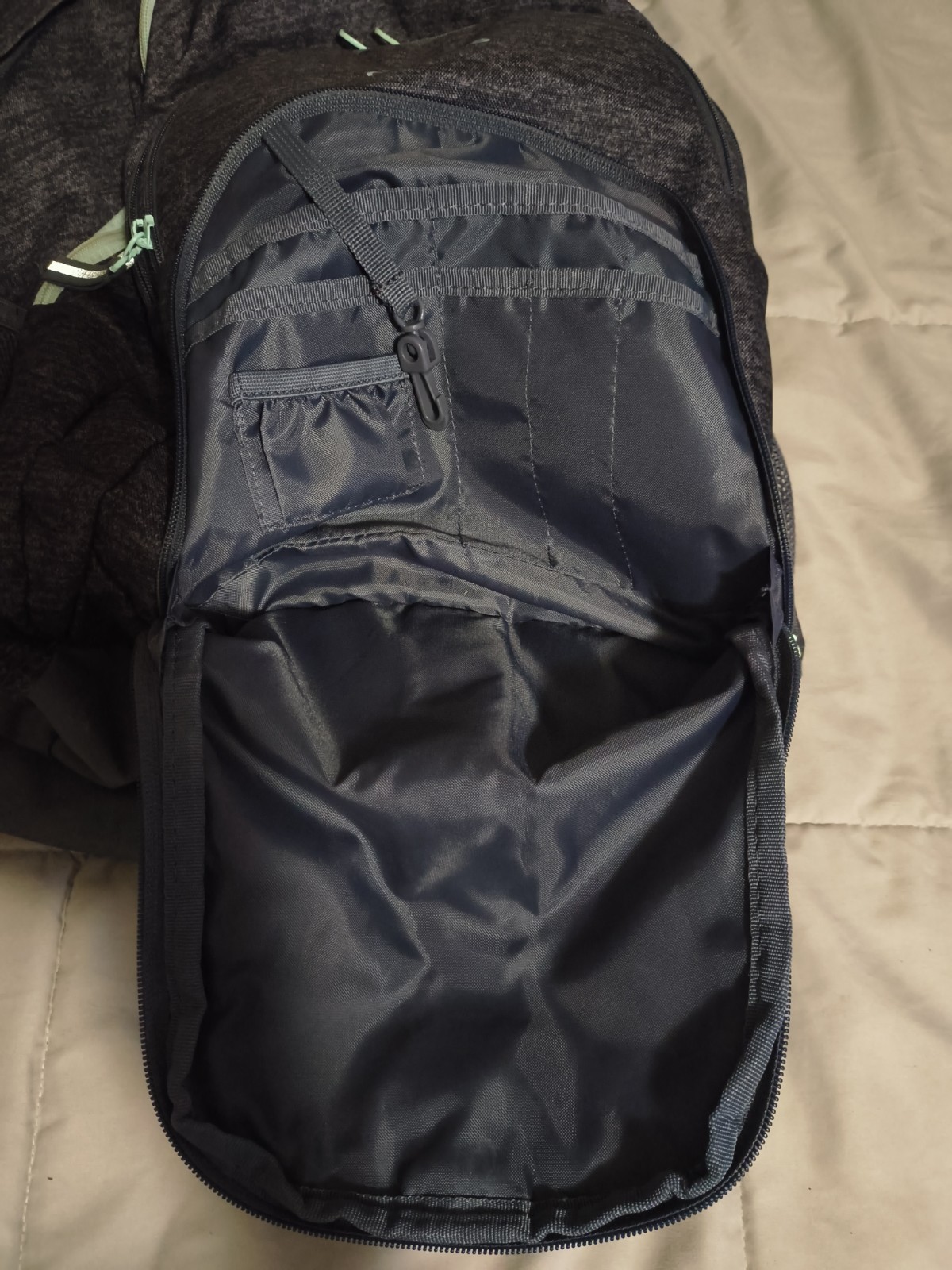 Adidas Gray/Black/Teal Large Backpack w/ 5 Zip Pockets -Free Shipping!🚚-