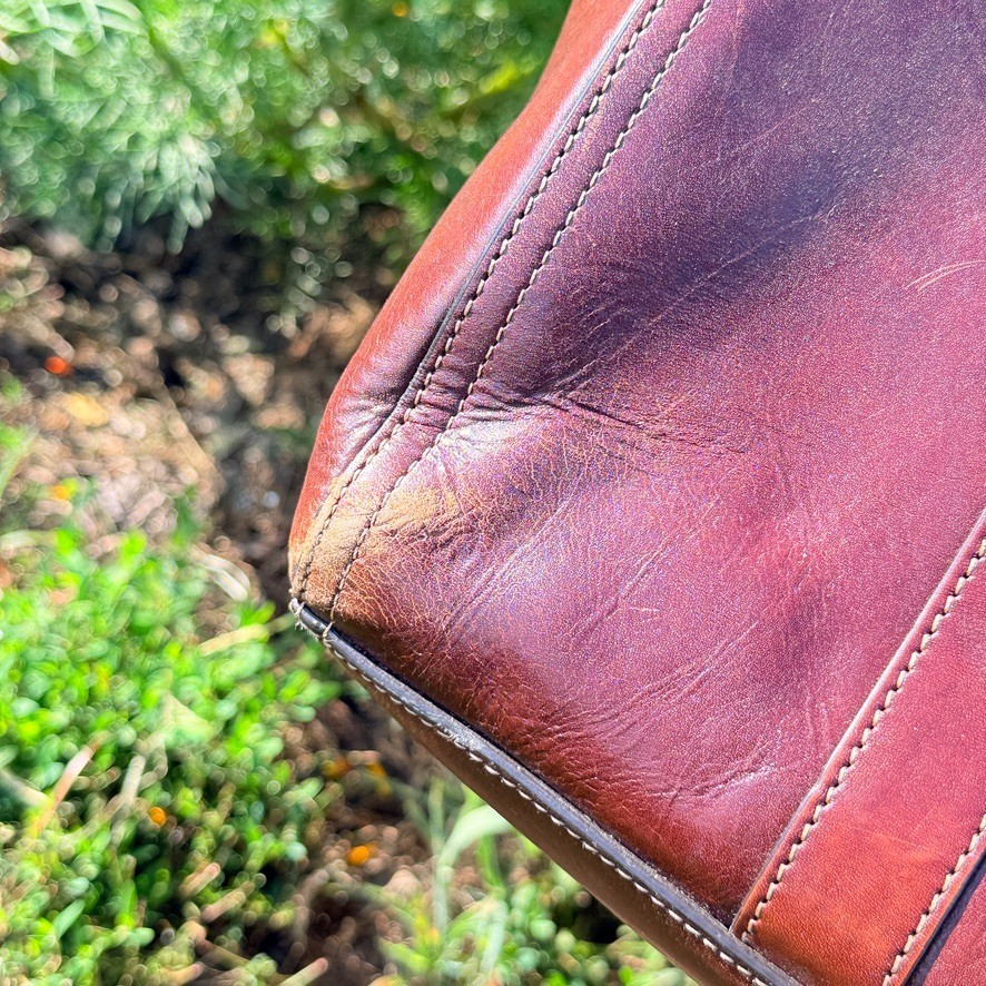 Fossil Brown Leather Laptop Messenger Briefcase Shoulder Bag Work Travel