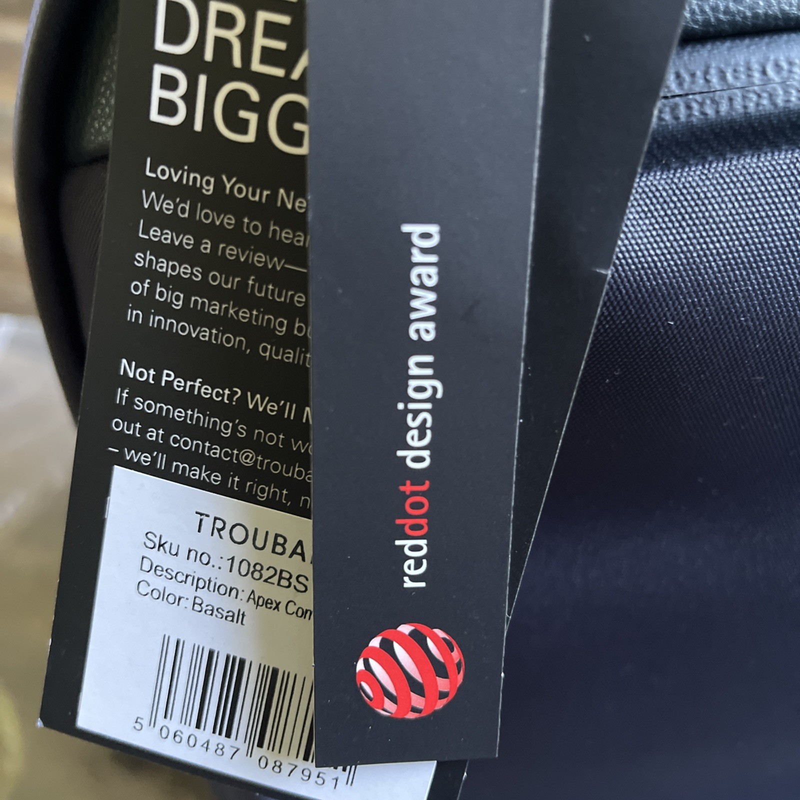 Troubadour Apex 4.0 Compact Backpack 16L Ergonomic/Water Resistant Basalt