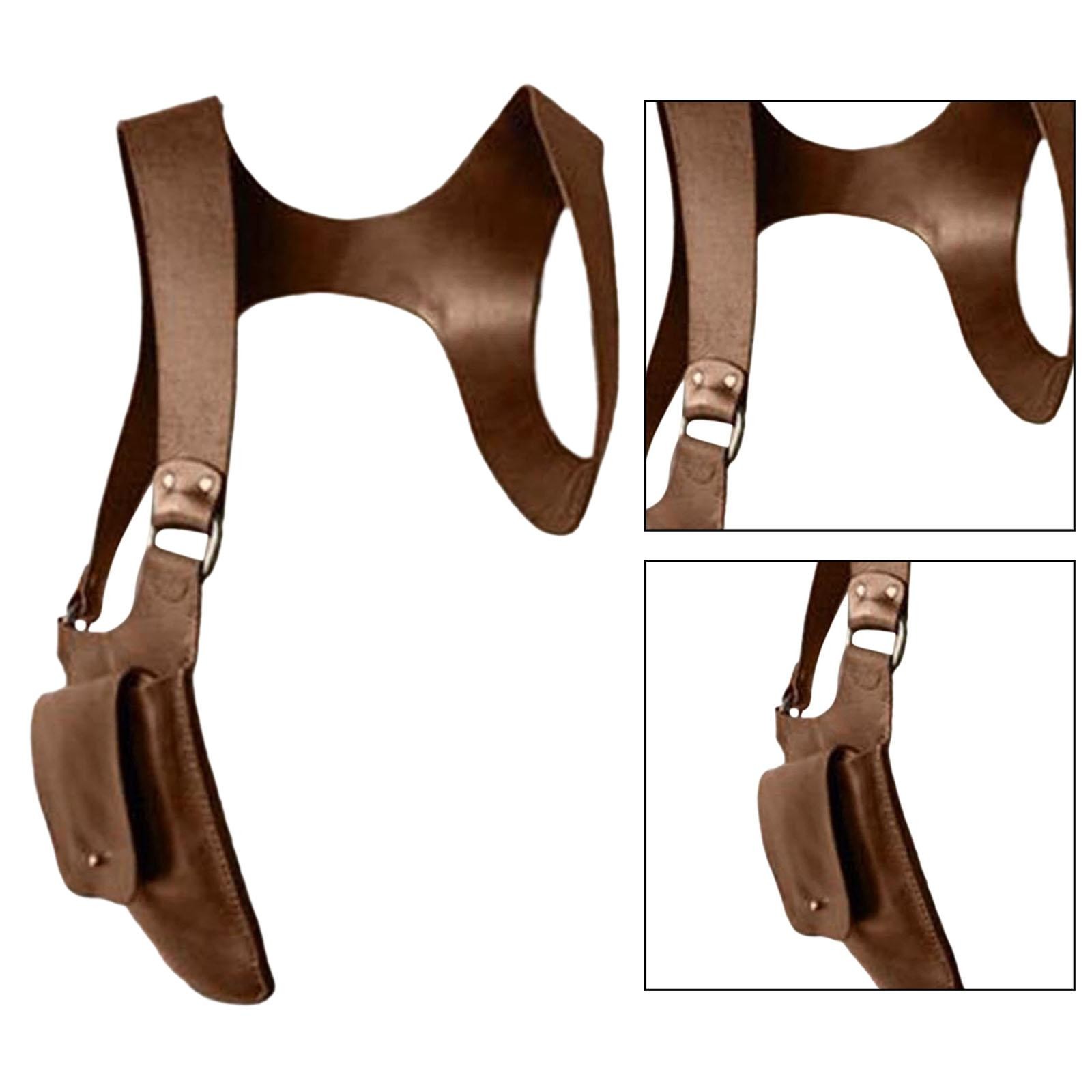 PU Leather Hidden Underarm Shoulder Bag. Women Men Shoulder Wallet Concealed