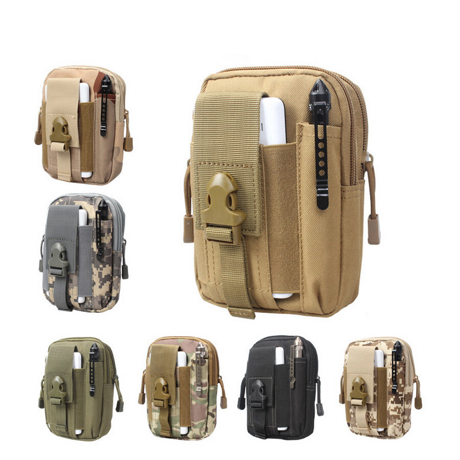 Tactical Molle EDC Pouch Bag Compact Multipurpose Utility Gadget Belt Waist Bag