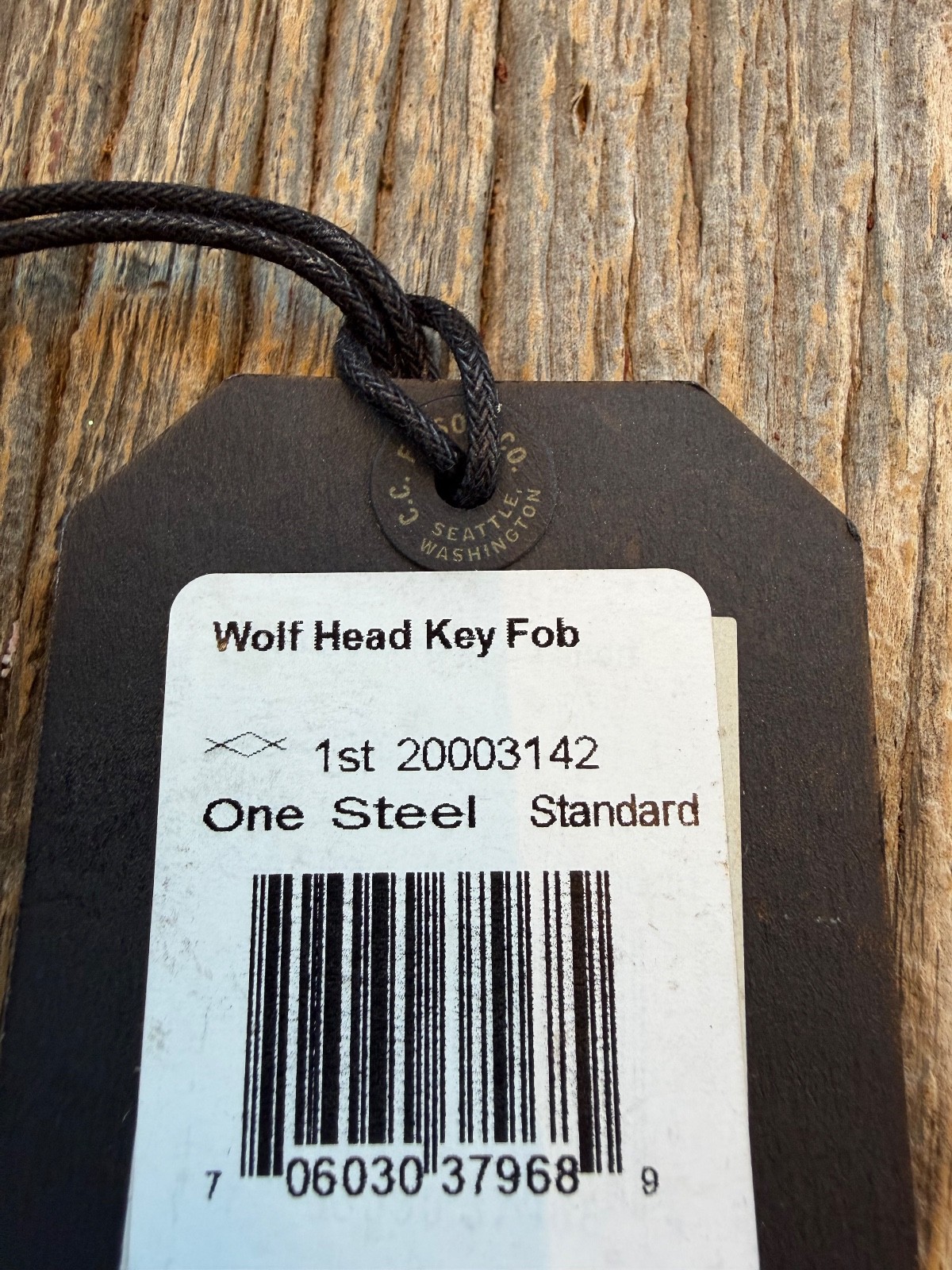 NWT FILSON Steel Iron Wolf Keychain key chain Made USA # 20003142