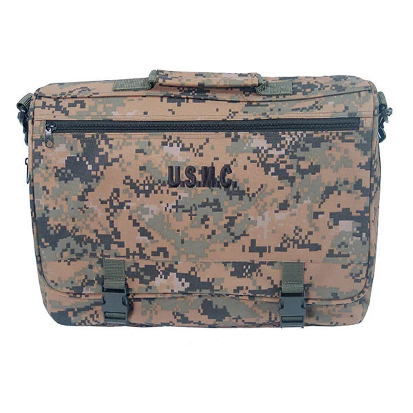 Marine Corps Flapover Attache Bag: USMC Woodland Digital 16.5″ x 12″ x 7″