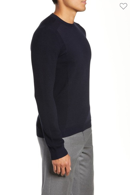 $175 Ted Baker Reversy Slim Fit Reversy Crewneck Long Sleeve,SIZE 6