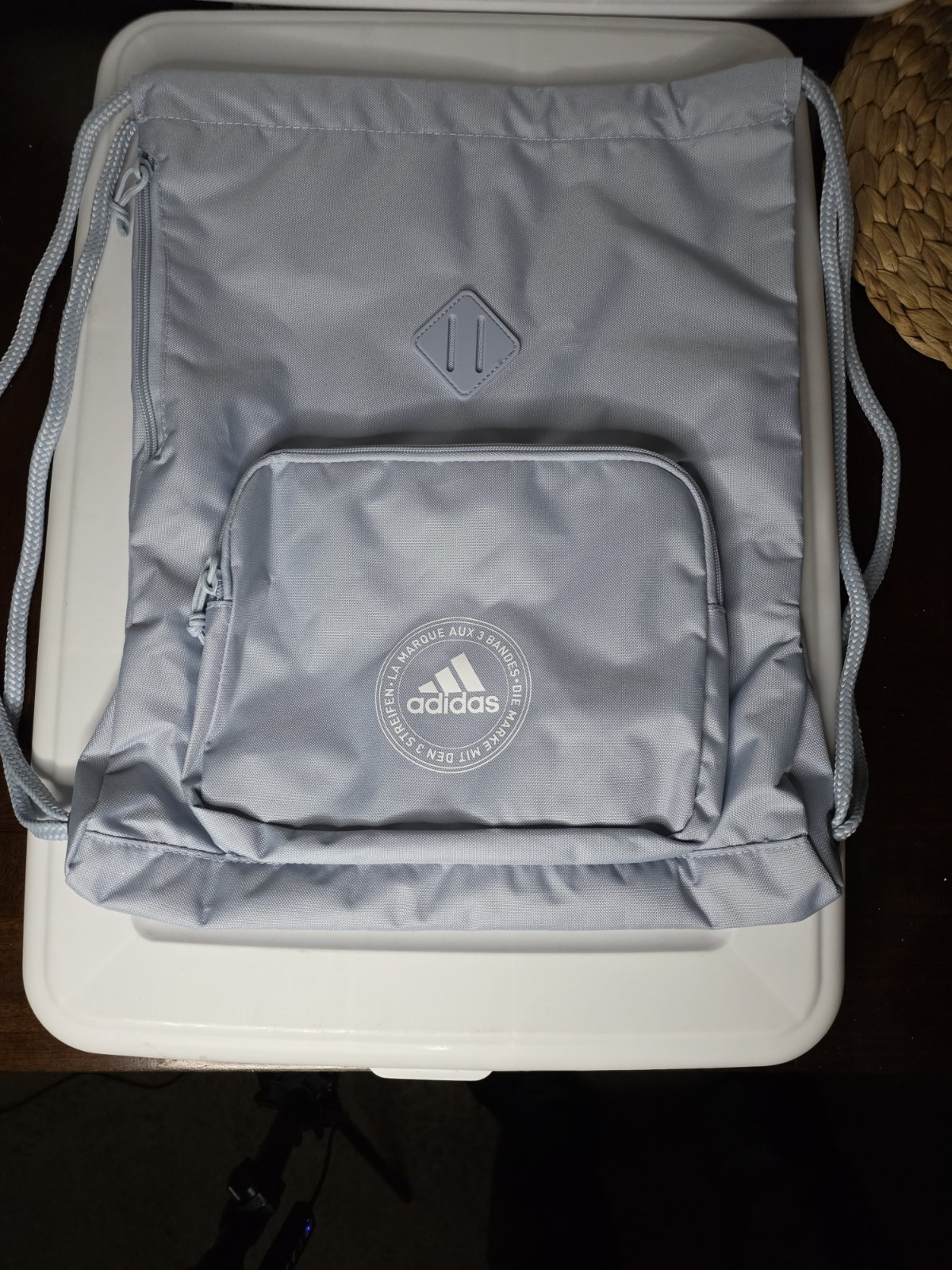 Adidas Classic 3S 2.0 Sackpack – Wonder Blue – One Size Fits All