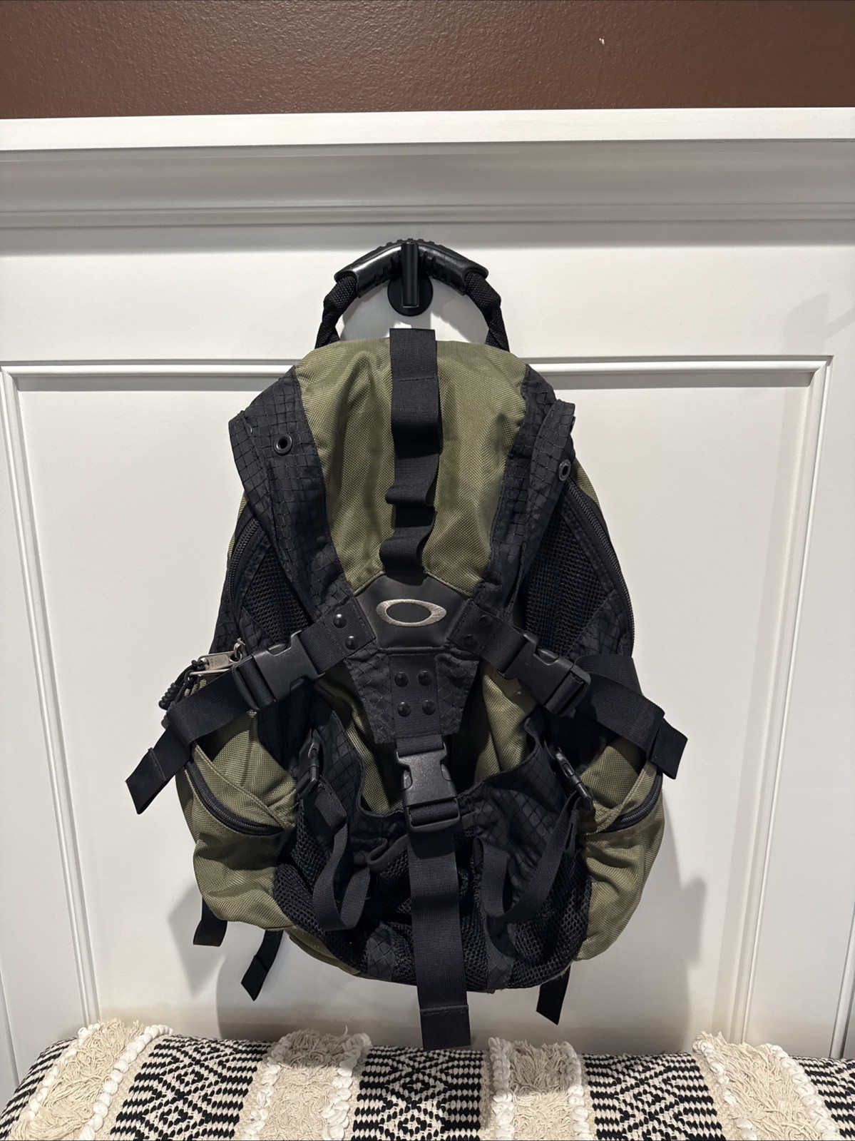 Oakley Icon Backpack Vintage 90s Y2K Olive Green Early Model Tactical GREAT!!!
