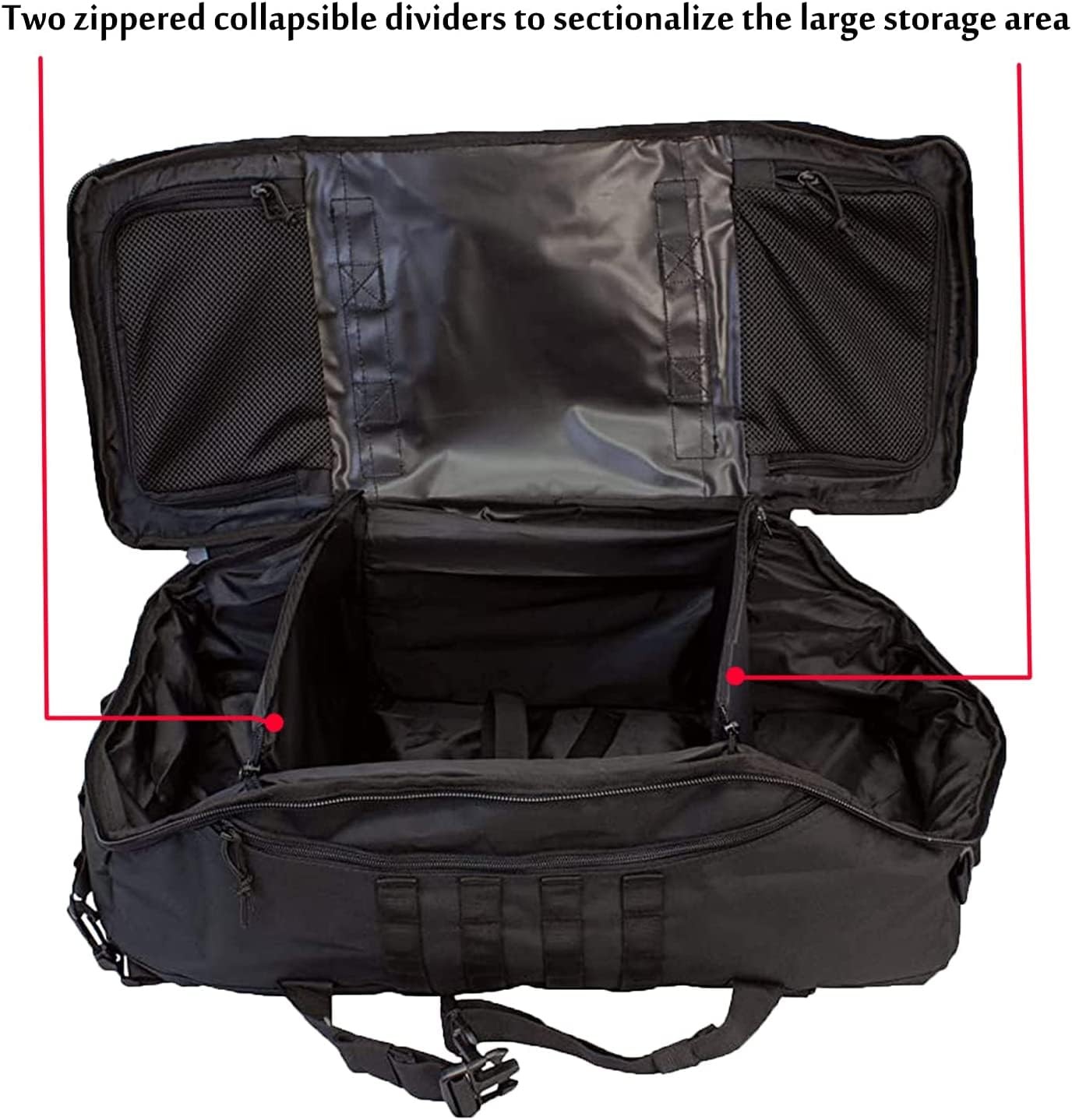 3 In 1 Tactical 85L Military Backpack Travel Duffle Bag for Weekender Gym Wor…
