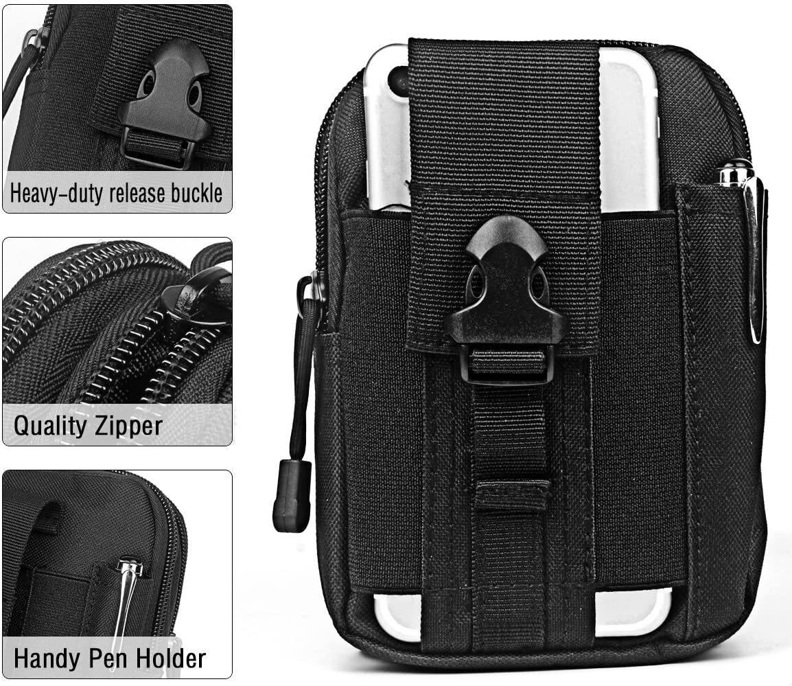 Tactical Molle Pouch Outdoor EDC Utility Gadget Waist Bag Phone Holster Holder