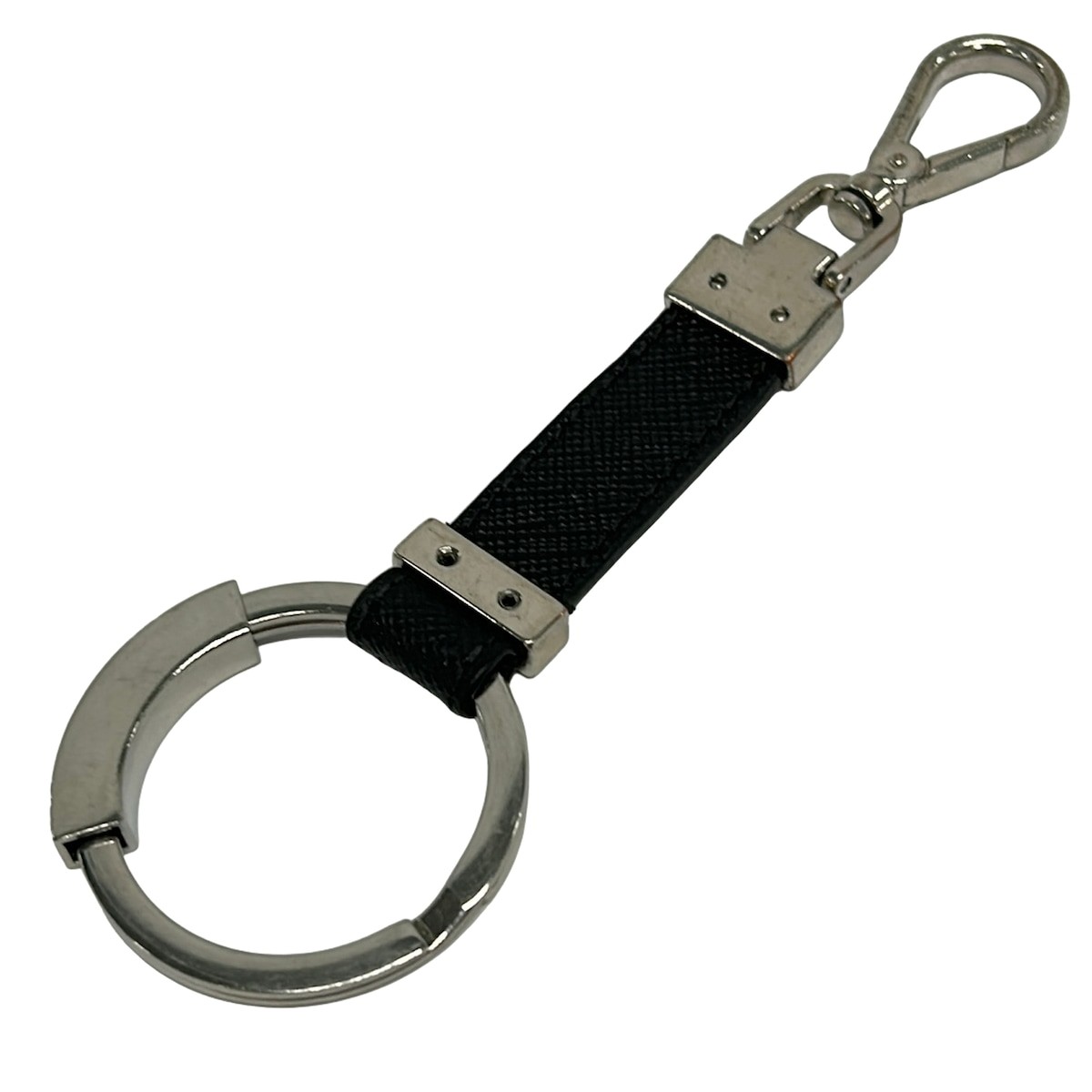 Authentic PRADA Keychain Leather From Japan