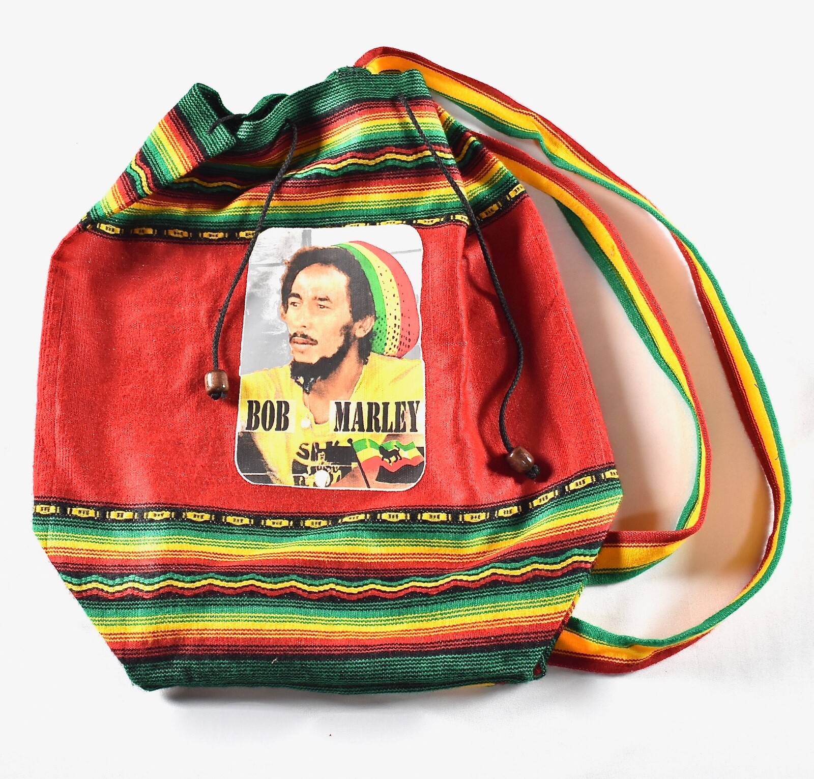 Bob Marley Hipster Ruck Sack Drawstring Backpack Book Bag Festival Coachella