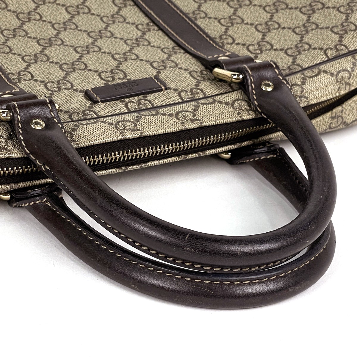 GUCCI GG Pattern Briefcase Briefcase Briefcase Coated canvas Beige Brown 322…