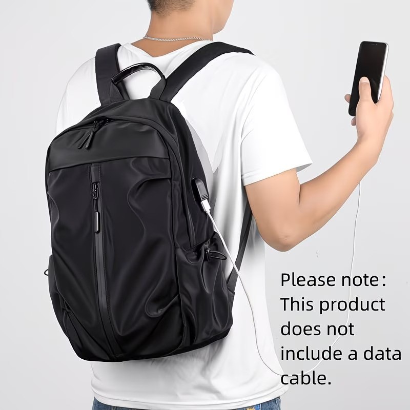 Travel Backpack Men Business School USB Bag 15.6 Inch Laptop Backpack Anti Theft