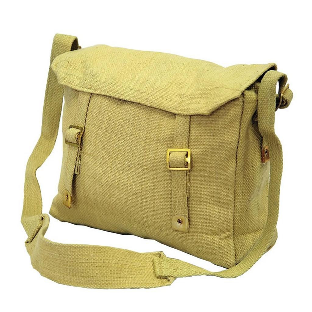 Biker Motorcycle Messenger Web Shoulder Khaki Bag Haversack Small (26x25x8.5cm)