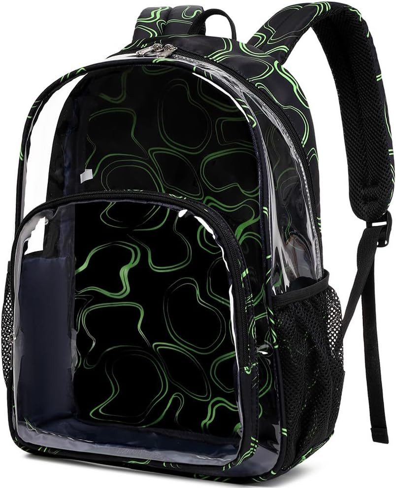 Clear Backpack Heavy Duty Transparent See through Clear Bookbags for School Clea