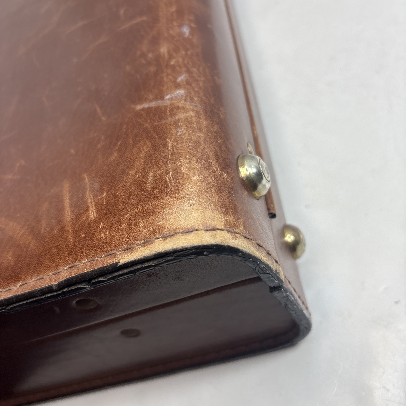 Vintage Leather Korchmar Attache / Briefcase 18 1/2 x 13 1/8 x 4 1/4