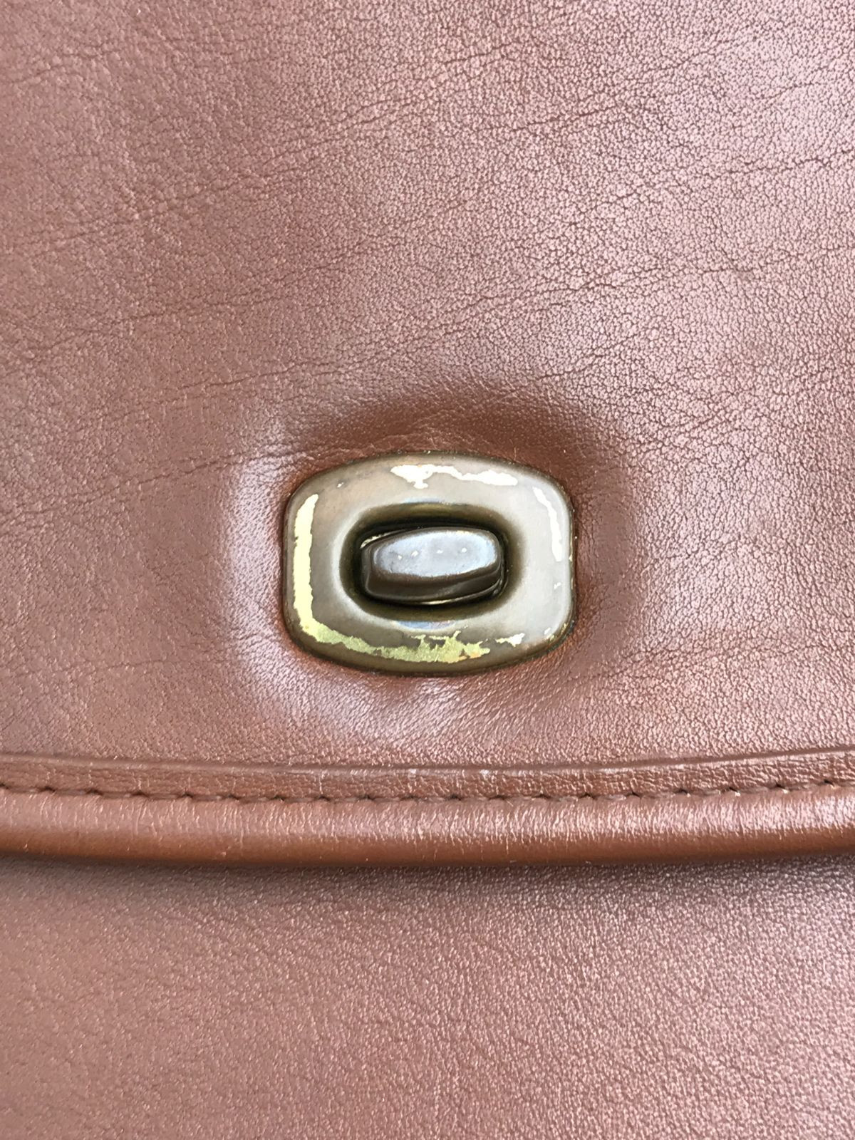 Vintage Coach Brown Leather Business Bag Briefcase Old Coach Classic USA
