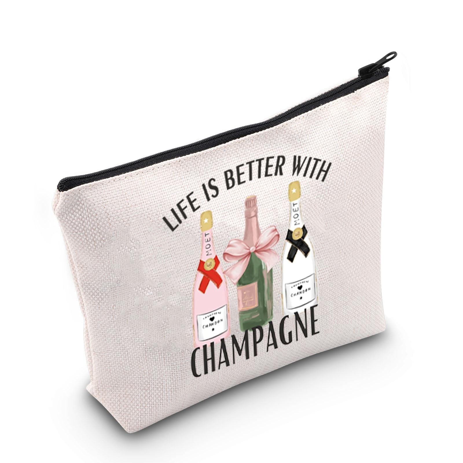TGBJE Champagne Lover Gifts Life is 2 x 6.7 x 9.25 inches, bag