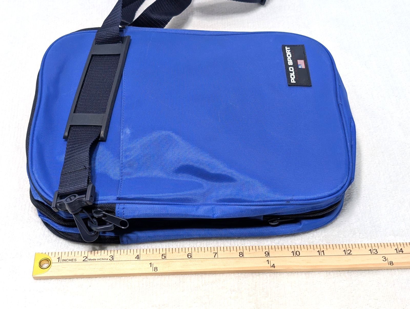 Vintage Polo Sport Large Travel Duffle Bag Royal Blue